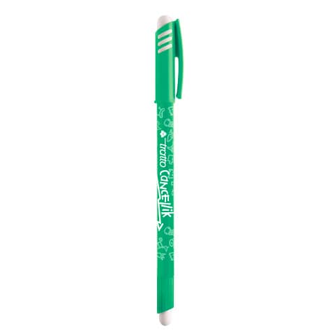 Penna a sfera cancellabile TRATTO Cancellik 1 mm verde F826104